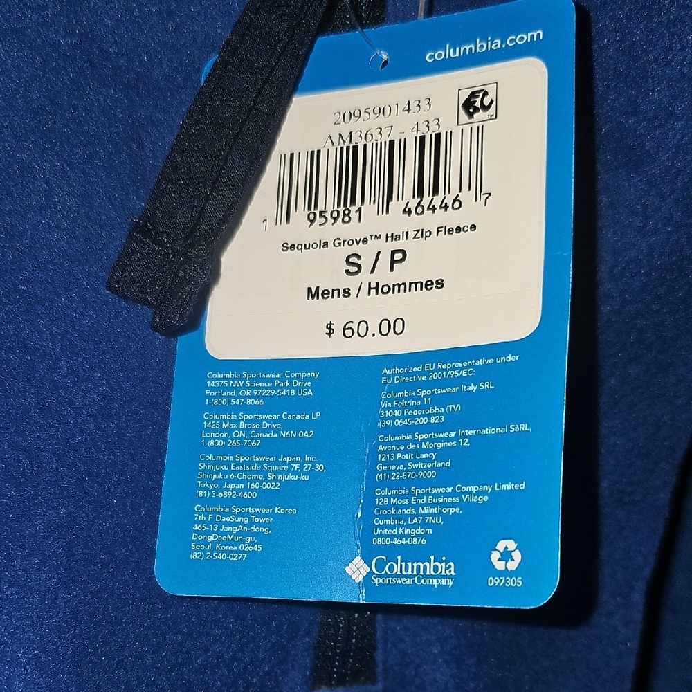 Columbia Deep Blue Fleece Pullover - Picture 6 of 10